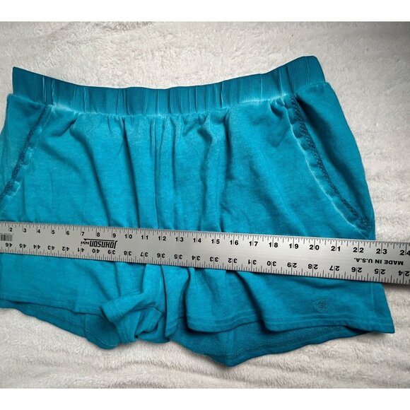 Ariat Womens Turquoise Lounge Sun kissed Shorts XL Elastic Waistband Pockets - Picture 8 of 9